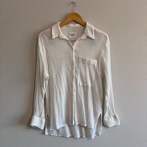 White Button-Up Shirt from Abercrombie